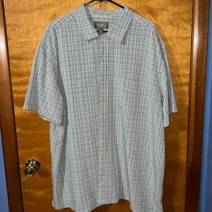 Foundry Green Plaid Button Up